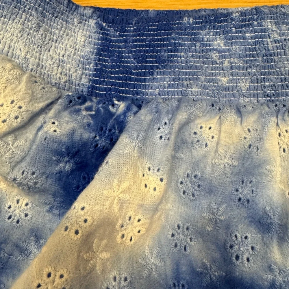 Blue Tie-Dye Girl's Skirt